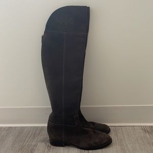 Tory Burch Suede Knee High Boots